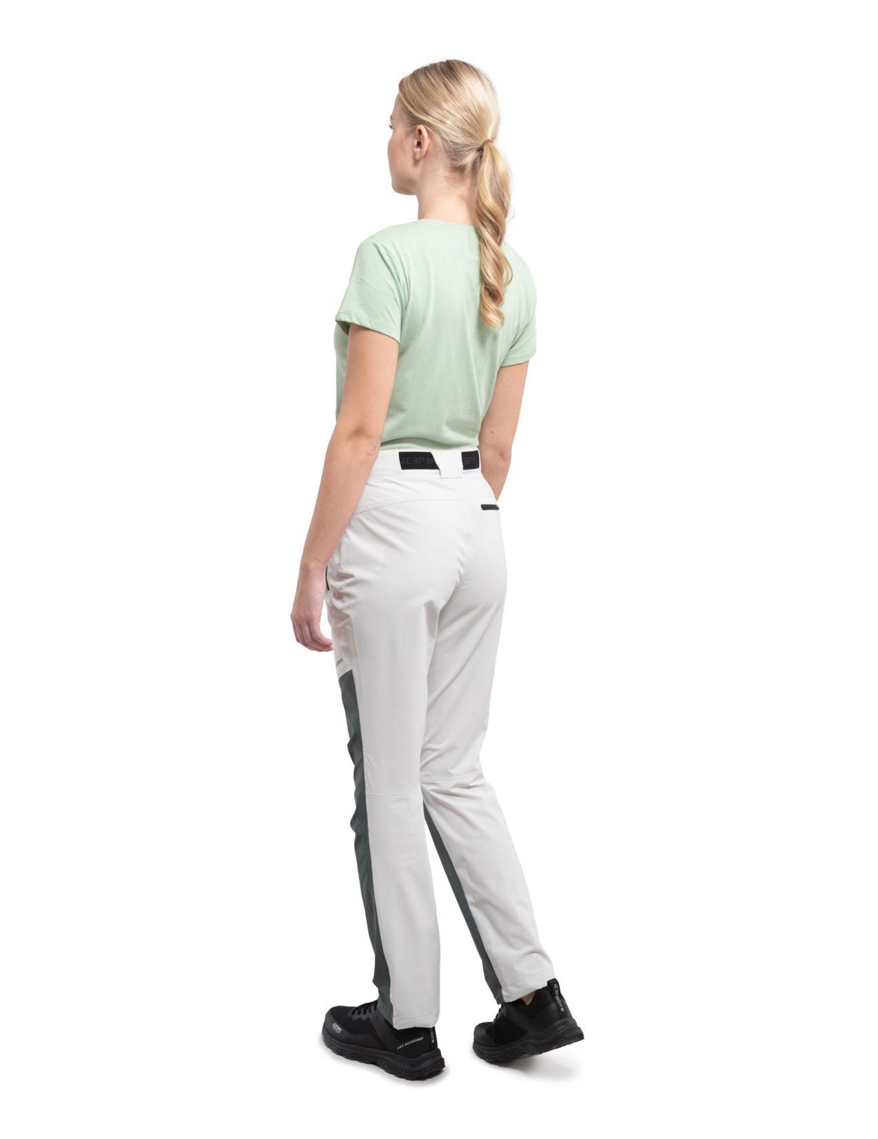 White / Olive Women Icepeak Bainville Pants | USA-HEI964508