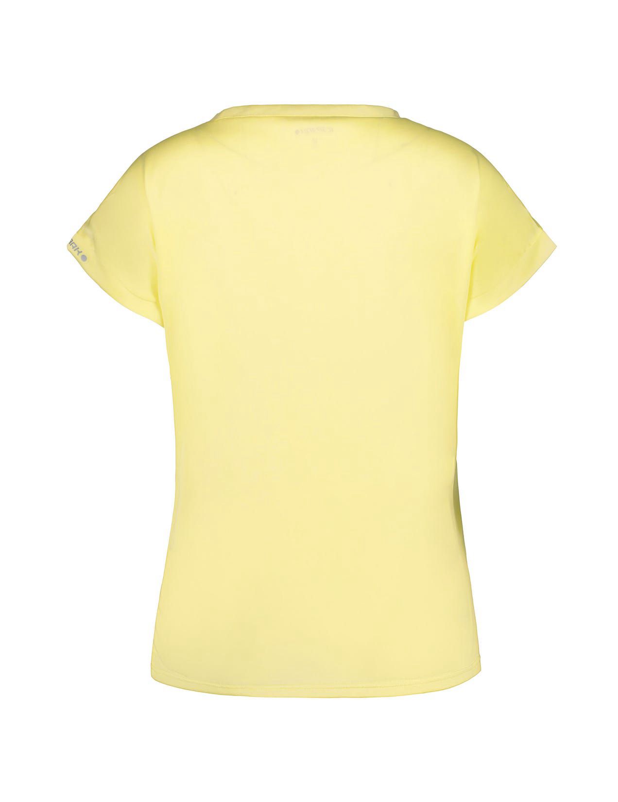 Yellow Women Icepeak Brownfield Technical Print T-Shirt | USA-FAQ298035