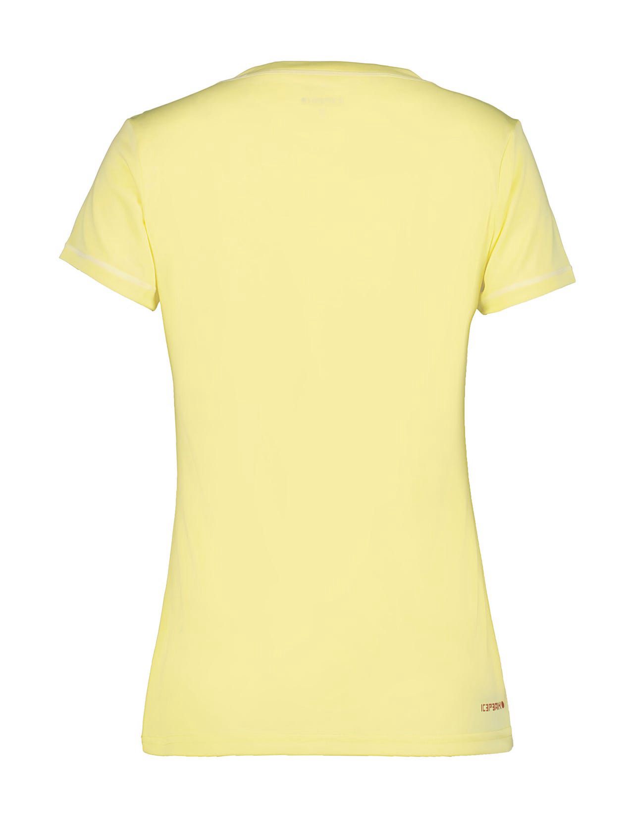 Yellow Women Icepeak Burnham T-Shirt | USA-QMZ073962