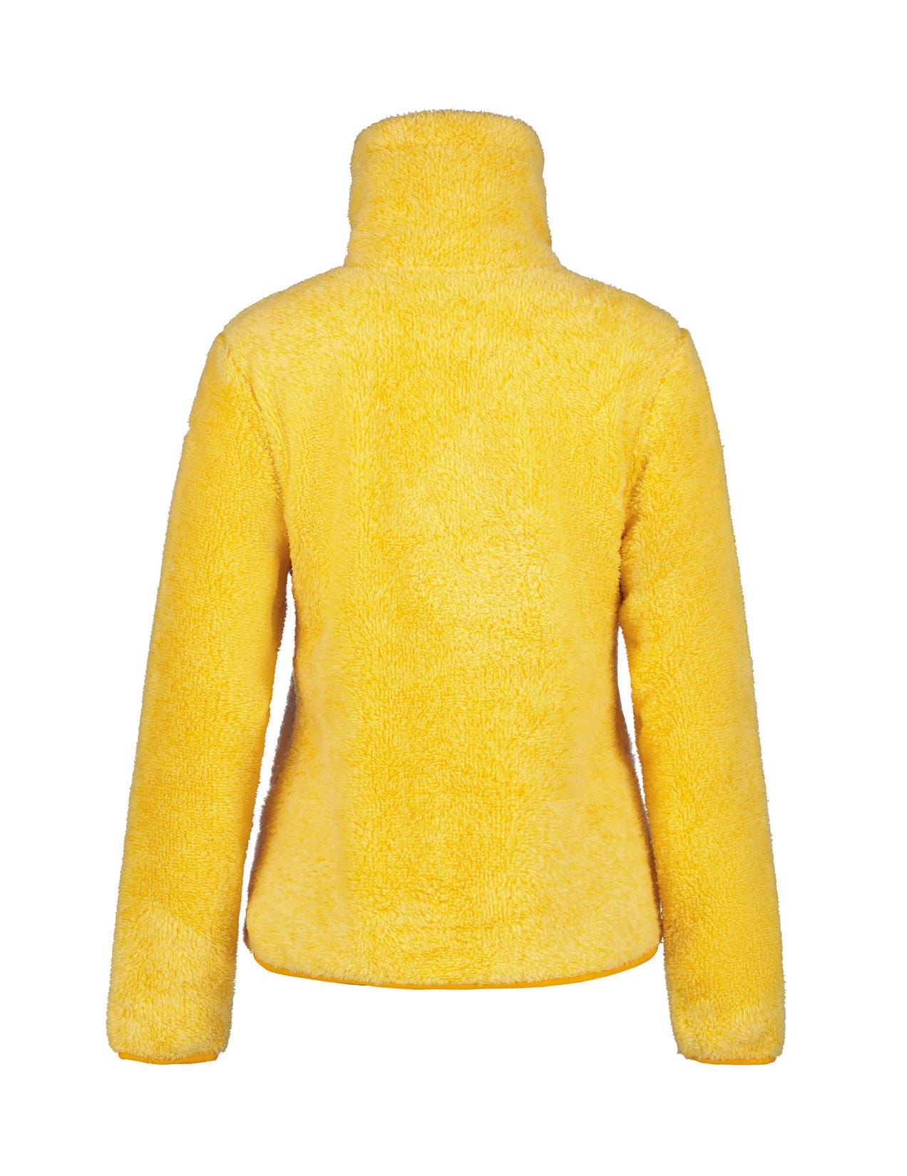 Yellow Women Icepeak Colony Fluffy Fleece Jacket | USA-CST379064