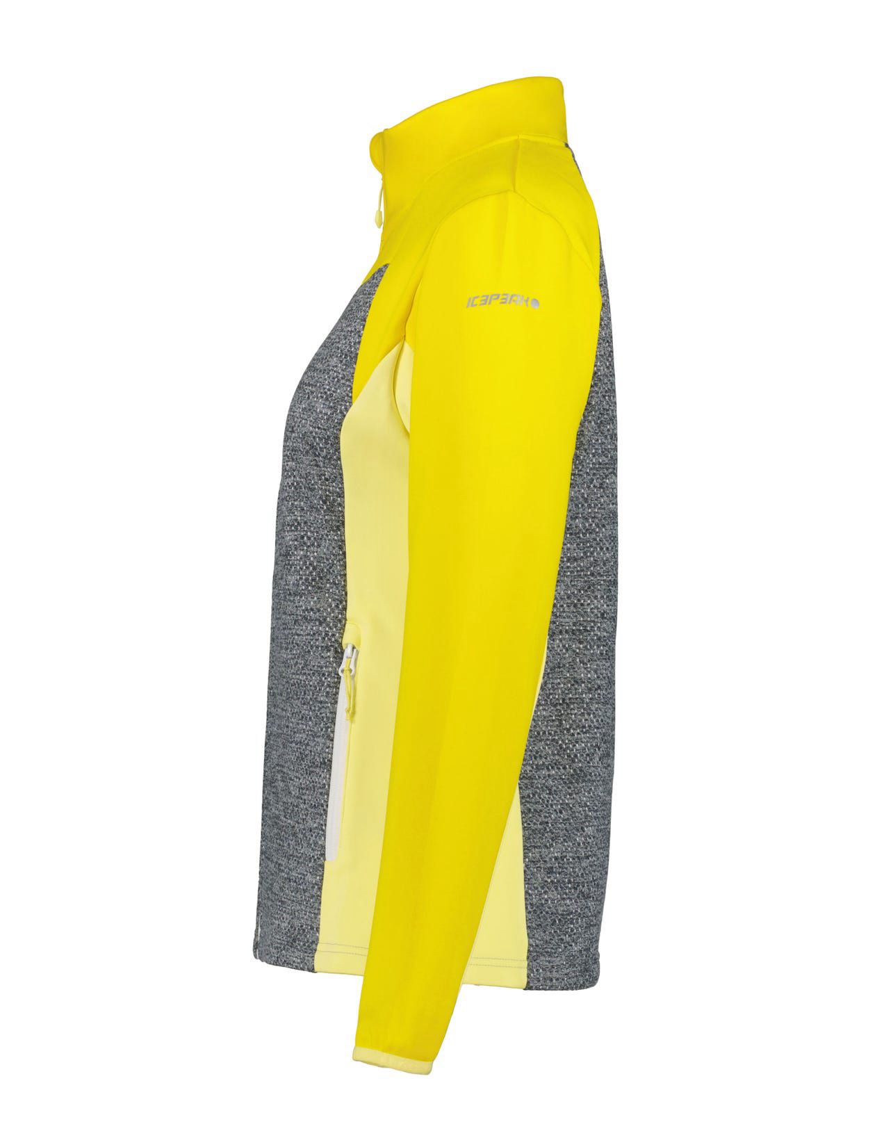 Yellow / Grey Women Icepeak Ballwin Midlayer Jacket | USA-LFW021865